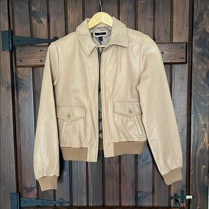 Vintage Gap Leather Bomber Jacket
